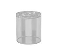 Circular Acrylic Cricket Enclosure | 360° View Spider/Small Creature Keeper with Secure Locking Lid | Portable Transparent Tank for Crickets/Spiders | Ventilated Mesh Design