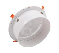 Circular Air Vent with Filter Adjustable Grille Cover for Wall Ceiling - ABS Insect Mesh Fly Net Protection White 100mm(Φ200)