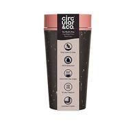 Circular and Co Mark I Model (PRE 2024) - Reusable Coffee Cup 12oz/340ml - 100% Leak-Proof, Sustainable & Insulated (Black & Giggle Pink)