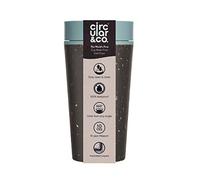 Circular and Co Mark I Model (PRE 2024) - Reusable Coffee Cup 12oz/340ml - 100% Leak-Proof, Sustainable & Insulated (Black & Faraway Blue)