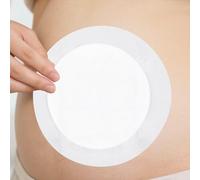 Circular Breathable Large Wound Dressings Pads Adhesive 25 x 25 CM Pack of 6 with Absorbent Center Pad, Non-Stick Wound Care Dressing Patches