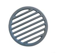 Circular Cast Iron Fireplace Grate Replacement - Rustic Wood Basket for Logs and Coal - High Heat Resistant Freestanding Design - 37x26cm(13CM)