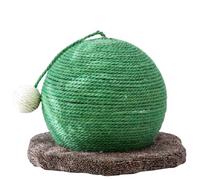 Circular Cat Tower with Sisal Ball - Multifunctional Cat Furniture for Indoor Kittens & Cats, 7.8in Cozy Design, Protects Paws, Ideal Cat Tree for Play & Rest