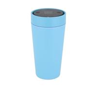 Circular&Co 12oz / 340ml Reusable Coffee Cup Made from Recycled Bubblegum - Unique Eco Travel Mug - Leakproof, BPA Free & Designed for Life On The Go - Sky Blue