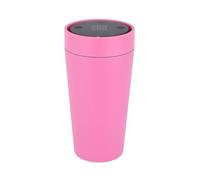 Circular&Co 12oz / 340ml Reusable Coffee Cup Made from Recycled Bubblegum - Unique Eco Travel Mug - Leakproof, BPA Free & Designed for Life On The Go - Candy Pink