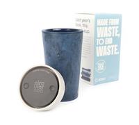 Circular&Co 12oz / 340ml Reusable Coffee Cup - Made from Recycled Fabric Waste - Leakproof, Lockable Travel Mug, BPA Free - Ecru - Made in the UK