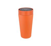 Circular&Co 12oz / 340ml Stainless Steel Travel Mug - Reusable Coffee Cup - Double Wall Insulated, Leakproof & Sustainable Cup for Hot or Cold Drinks - Sunrise Orange