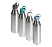 Circular & Co 1L/1000ml Recycled Stainless Steel Reusable Drinks Water Bottle - Insulated, Double Walled, Ecofriendly - Leakproof, Lockable Lid - Dishwasher Safe, BPA & Melamine Free (Rockpool Blue)