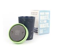 Circular&Co 8oz / 227ml Reusable Coffee Cup - Made from Recycled Fabric Waste - Leakproof, Lockable Small Travel Mug, BPA Free - Pistachio Green - Made in the UK