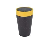 Circular&Co 8oz / 227ml Reusable Coffee Cup Made from Recycled Paper Cups - Small Leakproof Eco Mug - Sustainable, BPA Free & Ideal for Flat Whites or Short Coffees - Grey & Mustard Yellow