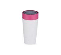 Circular & Co Insulated Reusable Coffee Cup - 12oz/340ml - Medium Travel Mug - 100% Leakproof & Lockable - Push Top, One Hand Open, 360 Drinking Coffee Tumbler - Recyclable - BPA Free, Dishwasher Safe