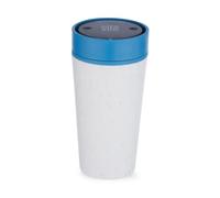 Circular & Co Insulated Reusable Coffee Cup - 12oz/340ml - Medium Travel Mug - 100% Leakproof & Lockable - Push Top, One Hand Open, 360 Drinking Coffee Tumbler - Recyclable - BPA Free, Dishwasher Safe