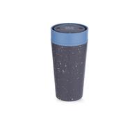 Circular & Co Insulated Reusable Coffee Cup - 12oz/340ml - Medium Travel Mug - 100% Leakproof & Lockable - Push Top, One Hand Open, 360 Drinking Coffee Tumbler - Recyclable - BPA Free,Dishwasher Safe