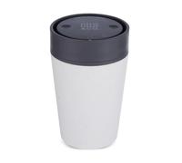 Circular & Co Insulated Reusable Coffee Cup - 8oz/227ml - Small Travel Mug - 100% Leakproof & Lockable - Push Top, One Hand Open, 360 Drinking Coffee Tumbler - Recyclable - BPA Free, Dishwasher Safe