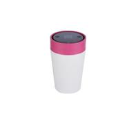 Circular & Co Insulated Reusable Coffee Cup - 8oz/227ml - Small Travel Mug - 100% Leakproof & Lockable - Push Top, One Hand Open, 360 Drinking Coffee Tumbler - Recyclable - BPA Free, Dishwasher Safe