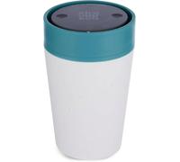 Circular & Co Insulated Reusable Coffee Cup - 8oz/227ml - Small Travel Mug - 100% Leakproof & Lockable - Push Top, One Hand Open, 360 Drinking Coffee Tumbler - Recyclable - BPA Free, Dishwasher Safe
