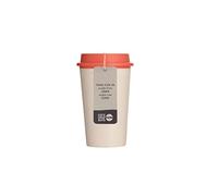 Circular&Co Now Cup - 12oz/340ml - Reusable Coffee Cup Made from Recycled Single Use Cups (Cream & Caught Out Coral)