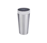 Circular & Co Thermal Stainless Steel Travel Mug - 12oz/340ml - Insulated Reusable Coffee Cup - 100% Leakproof & Lockable - 6 Hours Hot/Cold - Push Top, One Hand Open, 360 Drinking Coffee Tumbler