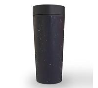 Circular&Co. - World's First Reusable Travel Mug Made from Recycled Coffee Cups, Cosmic Black on Cosmic Black (16oz)
