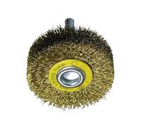 Circular Crimped Wire Brushes - 6mm Shank for High Speed Straight Grinders, Ideal for Roughing and Cleaning.