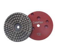 Circular Diamond Grinding Disc for ASL and Diamatic Floor Grinders, 3 Inch Universal Fit Multi-Tool Concrete Grinding Plate, 100 Grit, 9PCS