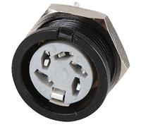 CIRCULAR DIN SOCKET - 5 PIN / 240; Connector Body Material:Metal Body; Connector Mounting:Panel Mount; Contact Plating:S 651-0510; Qty X 1