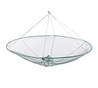 Circular Drawable Foldable Fishing Net High Strength Nylon Mesh Floating Shrimp Cage Portable Fish Mouth Design Easy to Operate for Fishing Enthusiasts Large Size 150cm Diameter