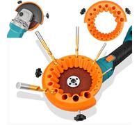 Circular Drill Bit Sharpener for Angle Grinder(115mm/125mm), 2-13mm Bits Drill Sharpener, Tightness Afilador De Brocas, Angle Grinder Drill Bit Sharpener (Orange)