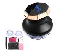 Circular Electric Hair Clipper with LED Display - Self-Sharpening Blade, Adjustable Guard & Cordless Design, Professional Self-Haircut Kit for Men, Automatic Hair Trimmer for Grooming