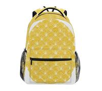 Circular Fish Scales Kids Backpack for Boys Girls Student Big Backpacks for Elementary School Shoulder Bag Bookbag