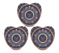 Circular Floral Fragments Car Air Freshener, 3 Pcs Love form Hanging Air Freshener Cards, Long Lasting Fragrance Scented Cards for Car, Home, Office Gray-style