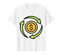Circular Flow of Money Value Graphic T-Shirt, Men, White, S