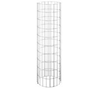 Circular Gabion Pole Garden Gabion Basket Gabion Cage Galvanised Steel vidaXL