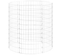 Circular Gabion Pole Garden Gabion Basket Gabion Cage Galvanised Steel vidaXL
