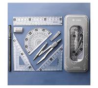 Circular Gauge Set Compasses Ruler Set Straight Ruler Triangle Drawing Tool Multifunctional Student Learning Drawing Student Use Circle Gauge Set (A)