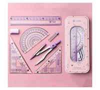 Circular Gauge Set Compasses Ruler Set Straight Ruler Triangle Drawing Tool Multifunctional Student Learning Drawing Student Use Circle Gauge Set (C)