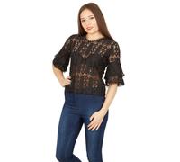 Circular Geometric Lace Top Cutie London Black 8