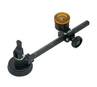 Circular Glass Cutter with Clear Scale 120-400mm Glass Cutter Tool, Black | Precise Cuts, Sturdy Aluminum Rod, Secure Suction Cup, Ideal for Pros & DIYers