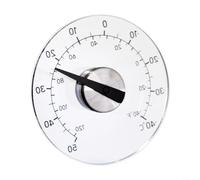 Circular Glass Thermometer Outdoor - Pointer Temperature Meter No for battery Needed - Weather Resistant for Window Door - High Accuracy +/-2C