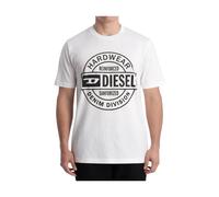 Circular Graphic T-shirt - male - Diesel - T-Shirts - White - L - Tops L