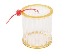 Circular Grasshopper Cage, Portable Acrylic Critter Breeding Box, Clear Observation House with Ventilation Holes for Kids Science Learning and Outdoor Exploration, Durable S (Single Grid)