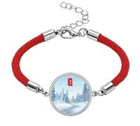 Circular Great Cold Twenty Four Solar Term Lucky Red String Bracelet Rope Bracelet Handmade