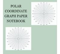 Circular Grid Sketchbook with Polar Coordinate Graph Paper, Mandala, Polar Grid in 10 Degree Segments | 100 Pages each | 8.5x 8.5 inch