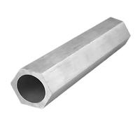 Circular Hollow Section Metal Pipe, No.20 Carbon Steel Hexagonal Outer Hexagon Inner Circle Tube Multiple Sizes(500MM*28MM*20MM)