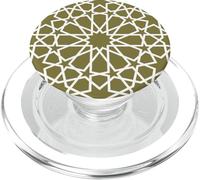 Circular Islamic Mandala Geometry Arabic Art Design PopSockets PopGrip for MagSafe