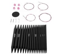 Circular Knitting Needle Set, Interchangeable Ergonomic Needles with Storage Bag, Different Sizes for Socks, Sweaters, Hats