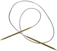 Circular Knitting Needles Bamboo Comfortable Light-Weight Natural Colour (3.25mm x 80cm)