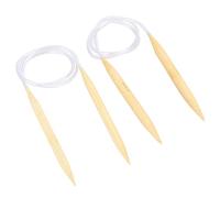 Circular Knitting Needles, Knitting Needles Knitting Tools 2Pcs Circular Knitting Needles Set Bamboo Sweater Carpets Weaving Accessories Tools Knitting Needle for Socks Hats