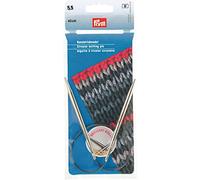 Circular Knitting pins Brass 40 cm 5.50 mm Silver col