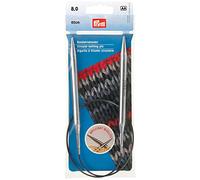 Circular Knitting pins Brass 60 cm 8.00 mm Silver col
